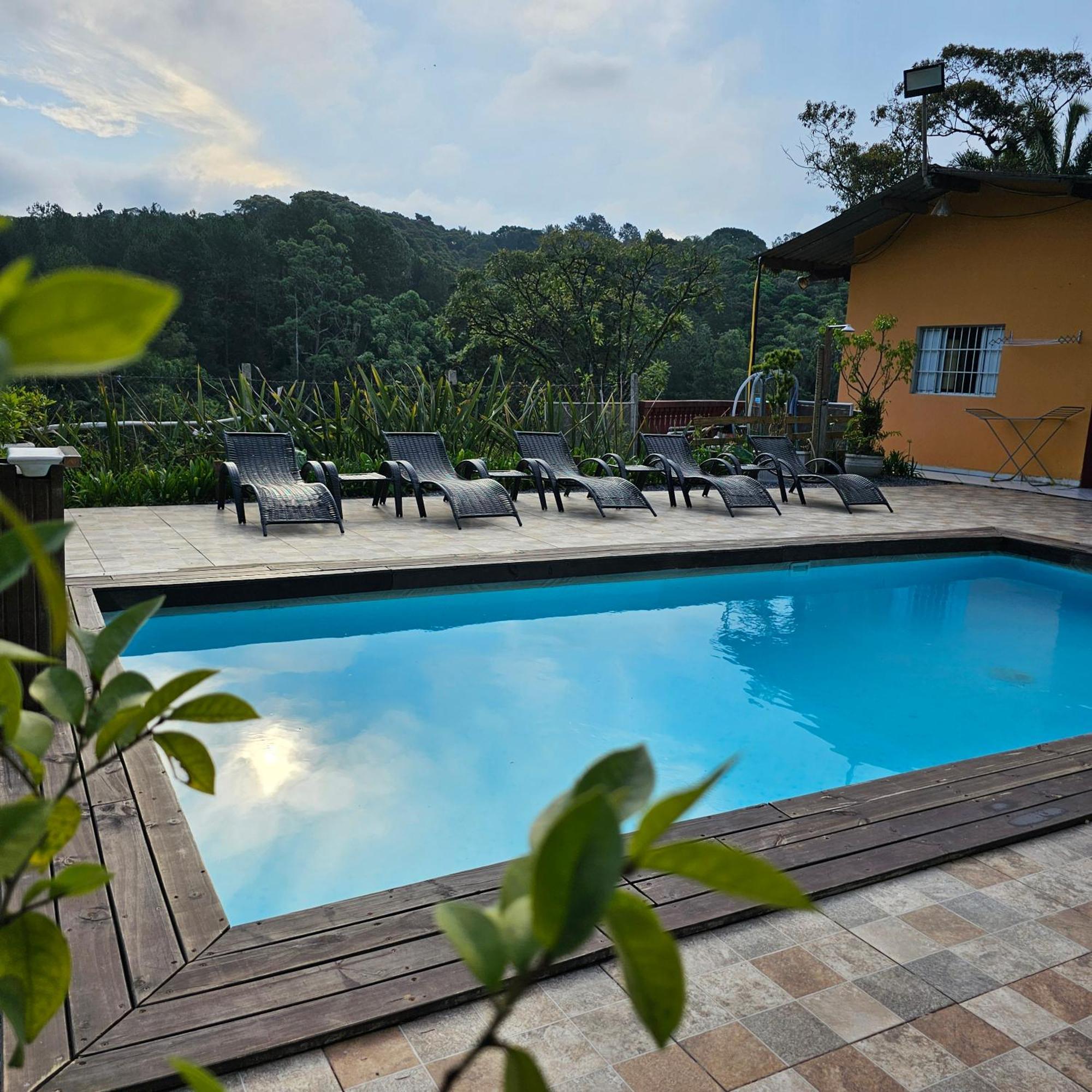 Vila Piscina Aquecida 65Km De Sao Paulo Capital Sitio Chacara Casa Juquitiba Exteriér fotografie